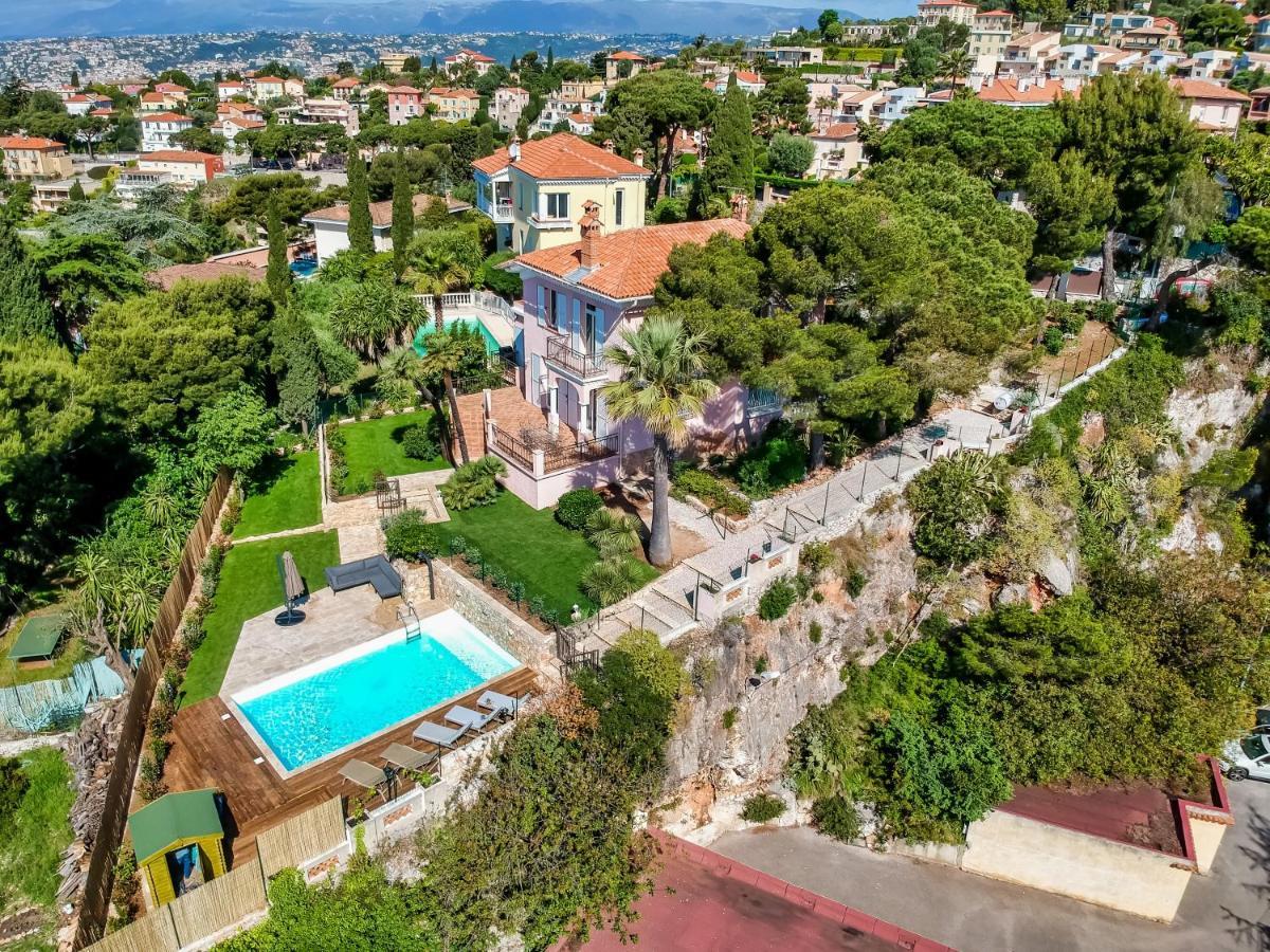 Stunning Seaview Villa. Villefranche Sur Mer エクステリア 写真